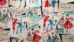  ROBERT KAUFMAN FABRIC Sew Dressed Up SRK-73158-184 Charcoal